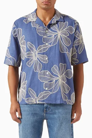 Corridor Hawaiian Shirt in Viscose & Linen