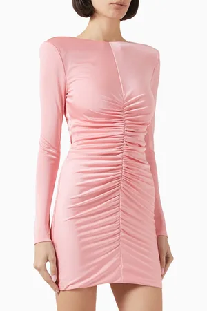 ET OCHS Riley Ruched Mini Dress in Jersey