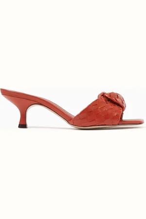 Schutz Kareena 60 Knot Mule Sandals in Leather