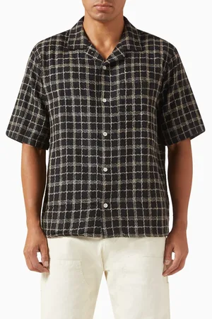 Corridor Wavy Shirt in Cotton-linen Blend