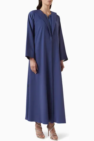Rauaa official Embroidered Abaya Set in Crepe