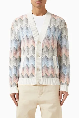 Missoni Gradient Knit Cardigan in Cotton Blend
