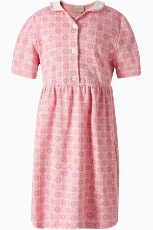 Gucci Double G Geometric Dress in Cotton