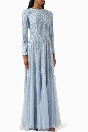BASIX Crystal-embellished Gown in Tulle