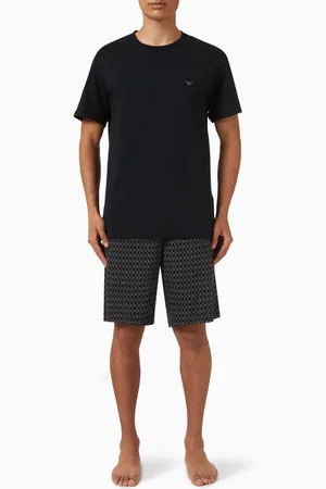 Emporio Armani Logo Pyjama Set in Cotton