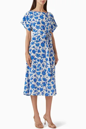Max Mara Cannes Midi Dress in Silk Crepe de Chine
