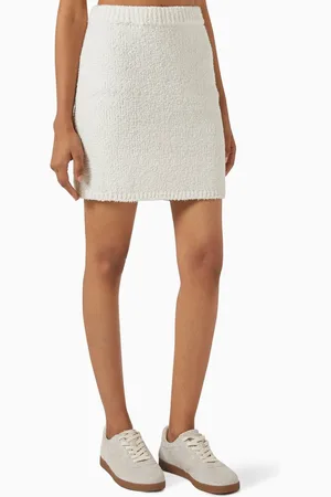12 STOREEZ Mini Skirt in Bouclé Knit