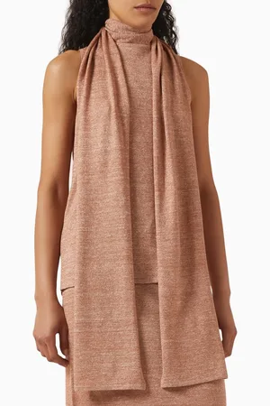 12 STOREEZ Scarf Top in Merino Wool & Linen