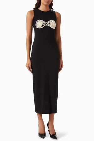 MAGDA BUTRYM Crochet Bra Tank Midi Dress in Cotton