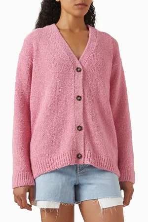 12 STOREEZ Relaxed-fit Cardigan in Bouclé Knit