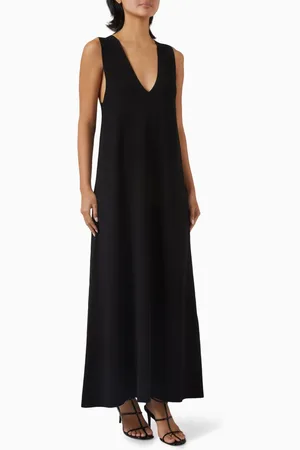Khaite Keran Maxi Dress in Viscose Blend
