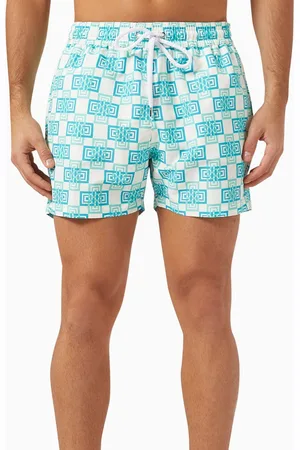 Frescobol Carioca Angra Clube Print Swim Shorts in Recycled Polyester