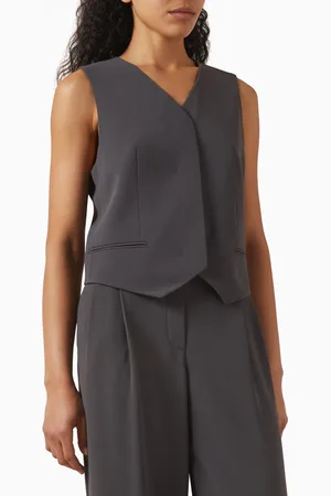 12 STOREEZ Tailored Vest in Crepe