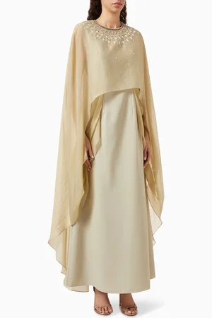 Anatomic Embellished Cape Maxi Dress
