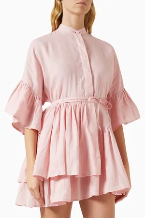 Morton Mac Tilda Mini Dress in Linen