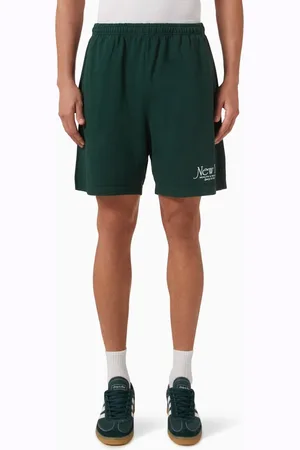 Sporty & Rich NY 94 Gym Shorts in Cotton Jersey