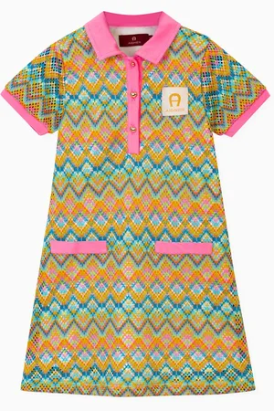 Aigner Chevron Crochet Dress