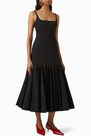 Jacquemus La Robe Agave Midi Dress in Poplin