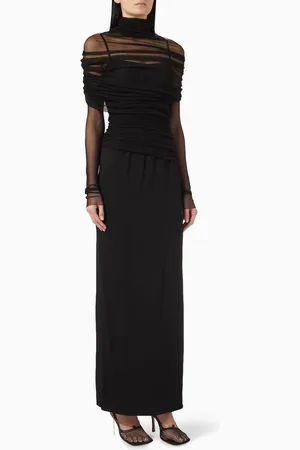 CHRISTOPHER ESBER Christo Sheer Wrap Dress in Silk