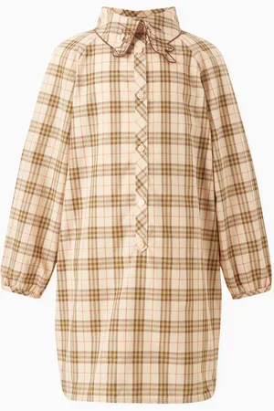 Burberry Check Shirt Dress in Cotton
