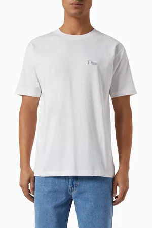 DIME Classic Small Logo T-shirt in Cotton Jersey