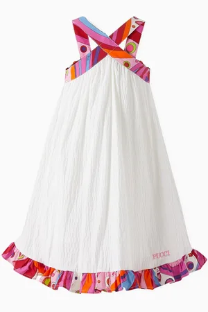 Emilio Pucci Fontane-print Dress in Cotton-blend