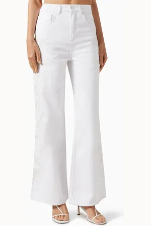 MARELLA Embroidered Flared Jeans