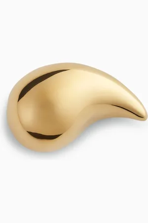 Bottega Veneta Large Drop Brooch in 18kt -plated Sterling Silver