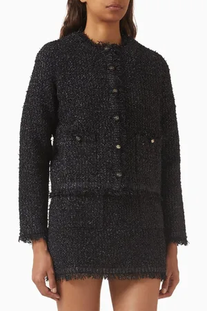 Gucci Buttoned Cardigan in Woven Lamé