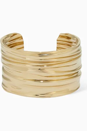 Salvatore Ferragamo Draped Bangle in -tone Brass