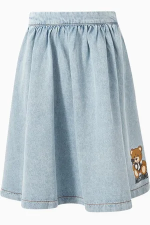 Moschino Pleated Skirt in Denim