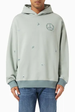 Emporio Armani Peace-embroidered Hoodie