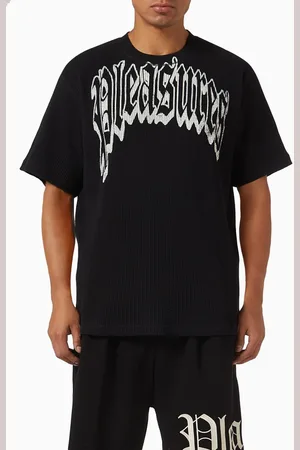 Pleasures Twitch T-shirt in Waffle Knit