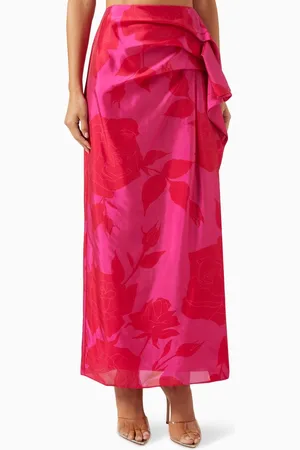 AJE Immersion Maxi Skirt in Silk Blend