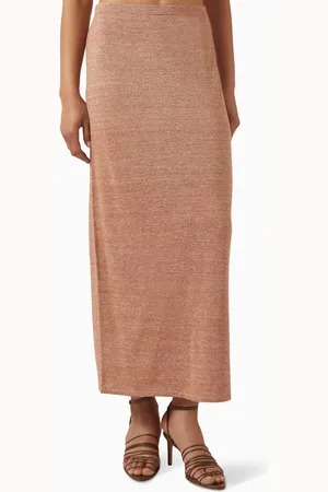 12 STOREEZ Maxi Skirt in Merino Wool & Linen