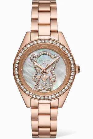 Emporio Armani Leo Crystal Quartz Stainless Steel Watch, 36mm