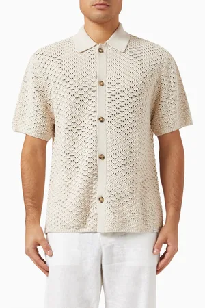 Les Deux Gideon Shirt in Pointelle knit