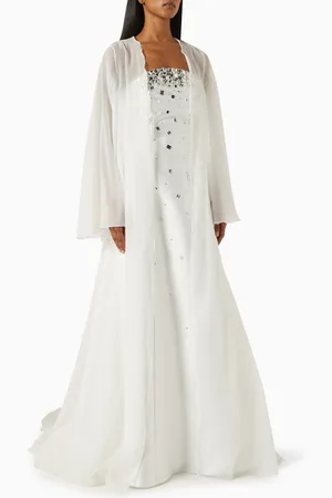 Anatomic Embellished Gown & Abaya Set