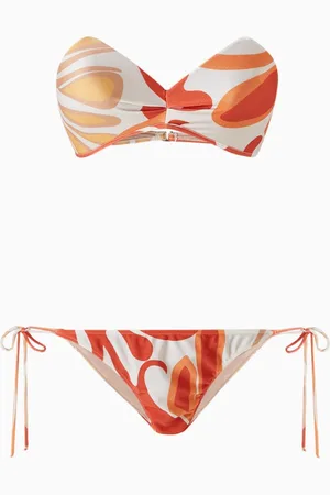 Adriana Degreas Algae Strapless Bikini Set