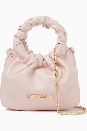 Moschino Small Ruched Top-handle Bag in Faux Leather