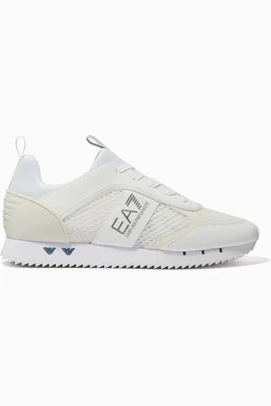 Emporio Armani EA7 Sneakers in Mesh & Faux Leather
