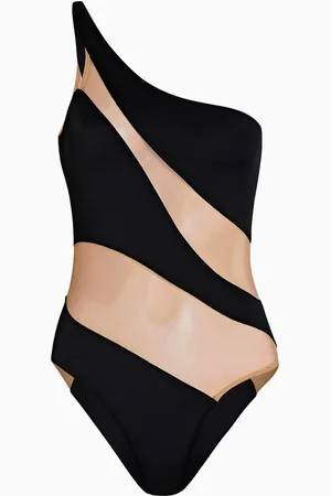 Norma Kamali Snake Mesh Mio One Piece Swimsuit