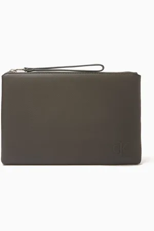 Calvin Klein Sculpted Impression Pouch in Faux Leather