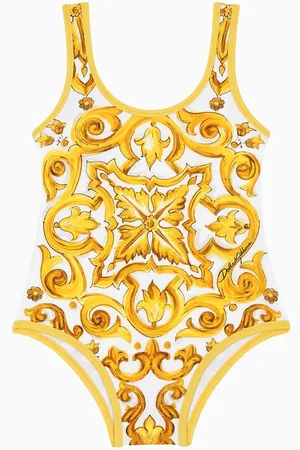 Dolce & Gabbana Majolica-print One-piece Swimsuit