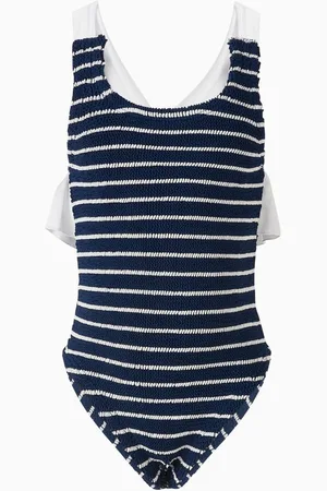 Hunza G Kids Lara One-piece Swimsuit in The Original Crinkle™