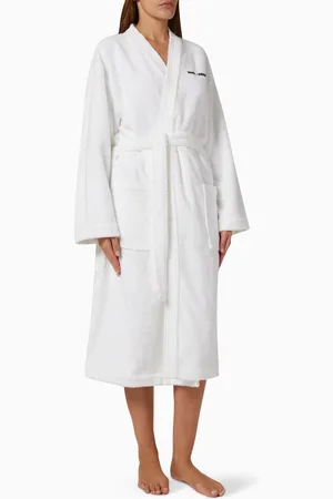 Karl Lagerfeld Ikonik 2.0 Bathrobe in Organic-cotton Terry
