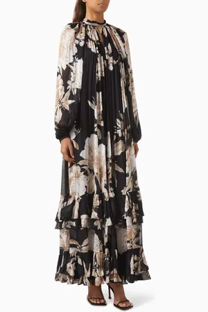 Hemant & Nandita Niru Floral-print Maxi Dress