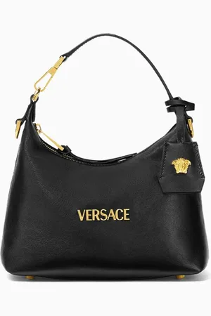 VERSACE Tag Hobo Bag in Nappa Leather