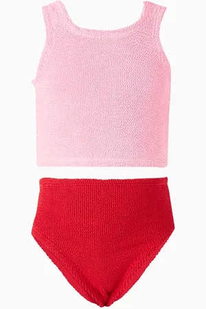 Hunza G Kids Duo Lyra Bikini Set in The Original Crinkle™