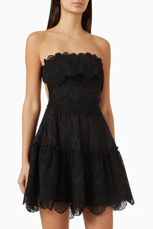Waimari Amaral Embroidered Mini Dress in Cotton